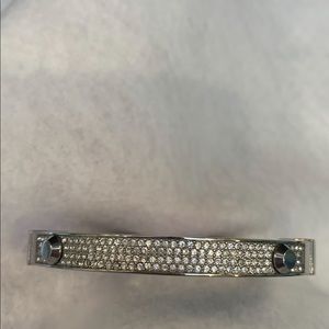 Michael Kors silver bracelet crystal diamond encrusted.